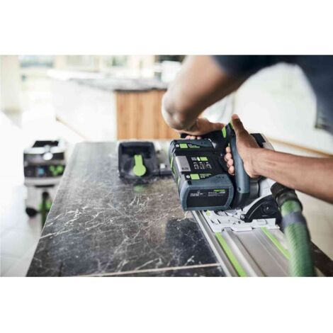 FST- Scie plongeante sans fil FST tsc 55 5,2 kebi-plus/xl-fs - 2 batteries 18v, chargeur + lame ø160mm + rail fs1400/2-577006
