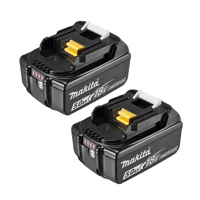 Garden in Motion Set: 2 Makita 18V LXT Tools + 2 x 5Ah Batteries + Fast Charger